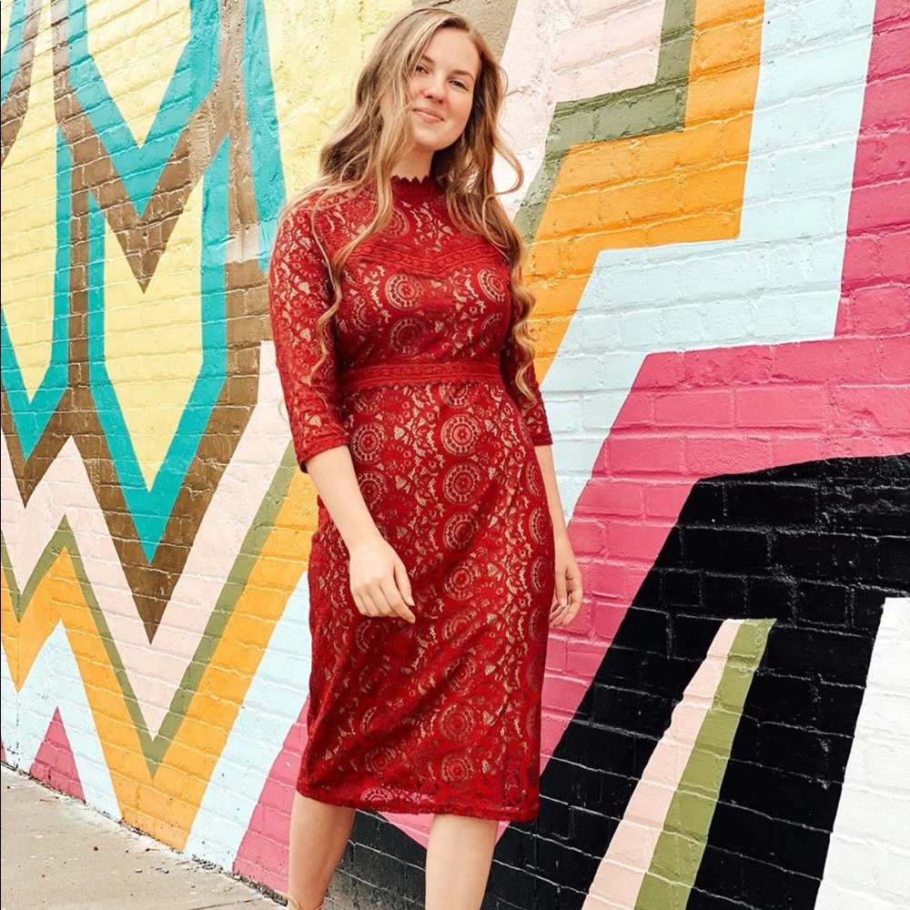 | Red Lace Dress |
